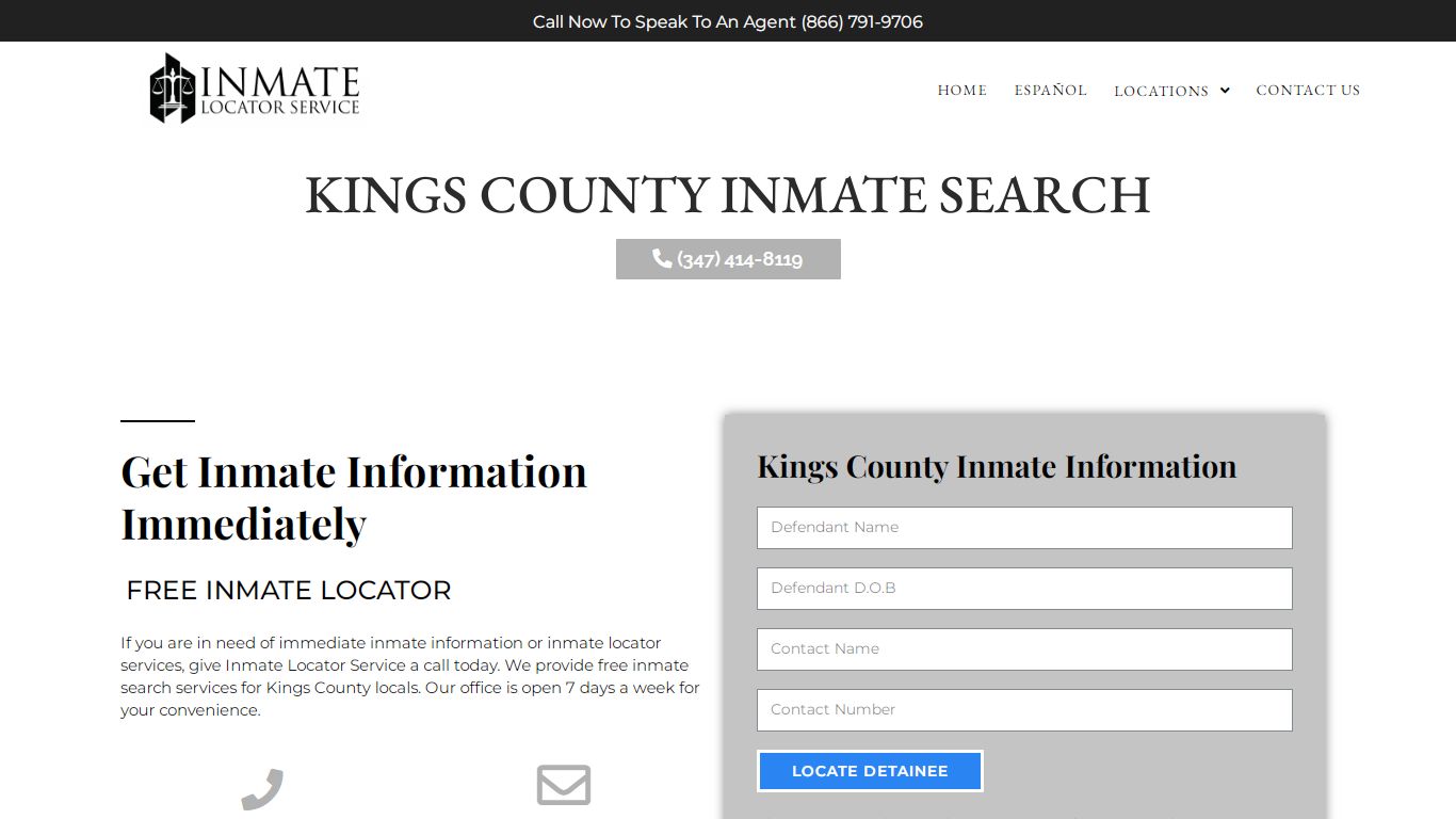 Kings County iNMATE SEARCH - Inmate Locator Service